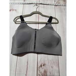 Torrid Active Front Zip Sports Bra Plus Size‎ 42C Gray Full Support High Impact